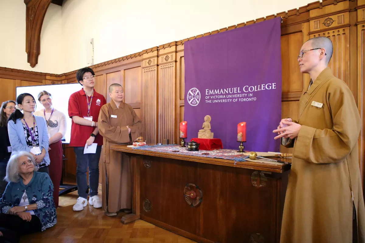 Buddhist Spiritual Gathering at Emmanuel College, University of Toronto: Over 100 Faculty and Students Explore Humanistic Buddhism